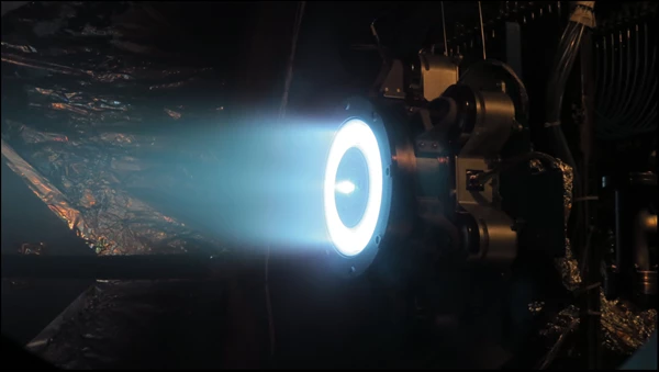 Aerojet Rocketdyne’s Advanced Electric Propulsion System thruster demonstrates full power operation at the Jet Propulsion Laboratory in Pasadena, California