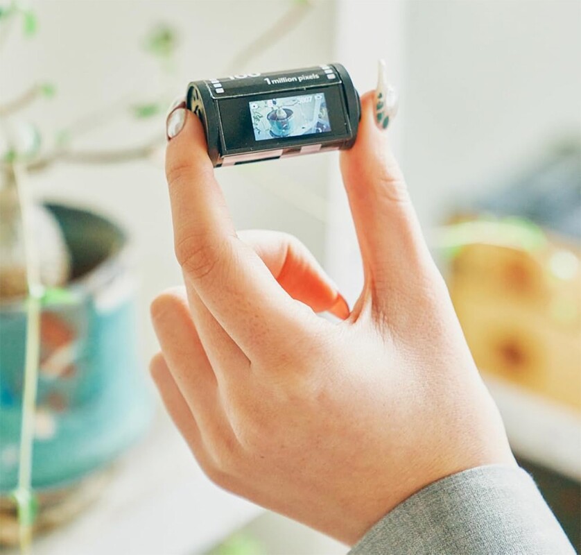 Cute film roll replica hides a retro-style video camera inside