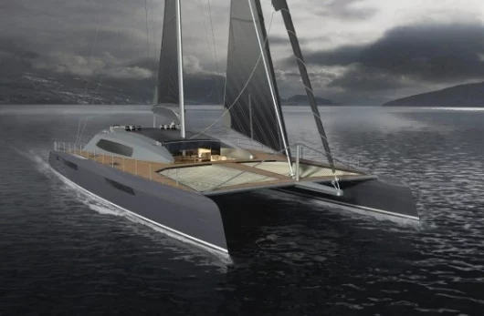 The Aeroyacht's private sun-deck in front of the mast is paparazzi-proof