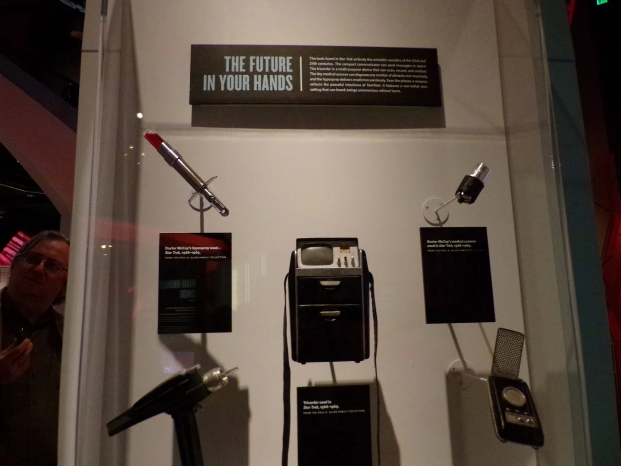 hand props from the original series on display at the EMP in Seattle