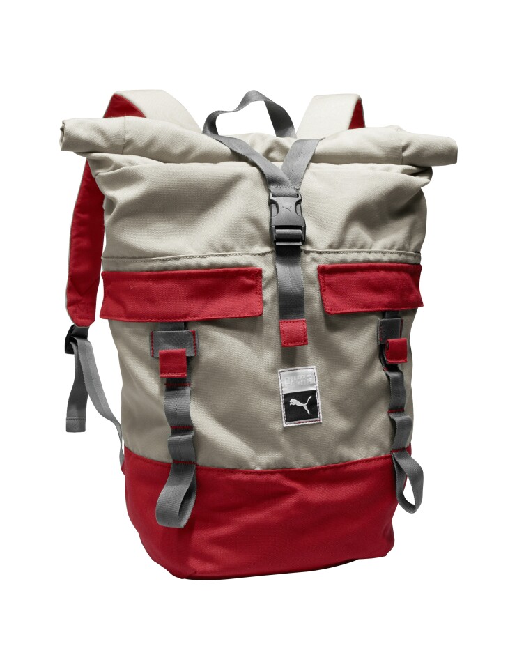 The recyclables include the PUMA Backpack, which is made of polypropylene and can be broken down to the original substance