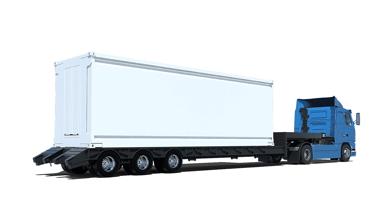 The unit can be transported on a standard truck