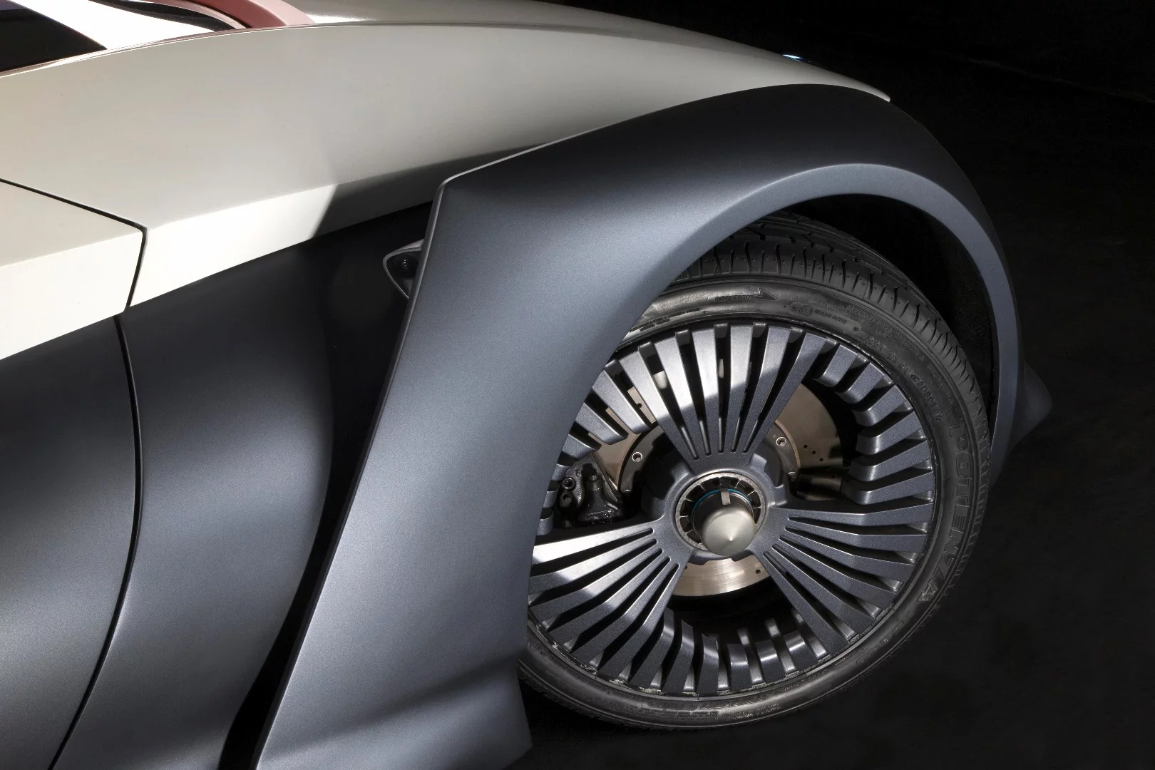 Wedged wheels continue the wedge theme found throughout the BladeGlider's design