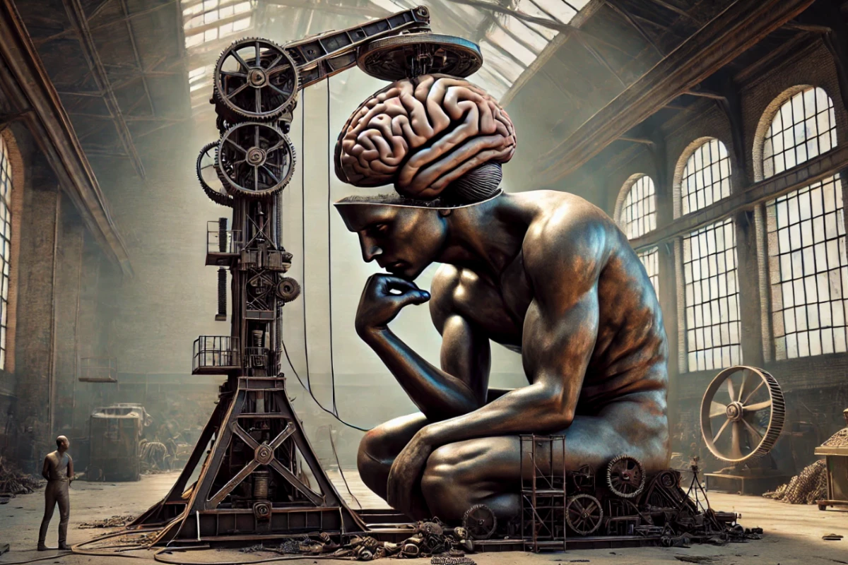 The thinker: A new o1 model, pictured here using generative tools, greatly expands ChatGPT's planning, thinking and reasoning capabilities