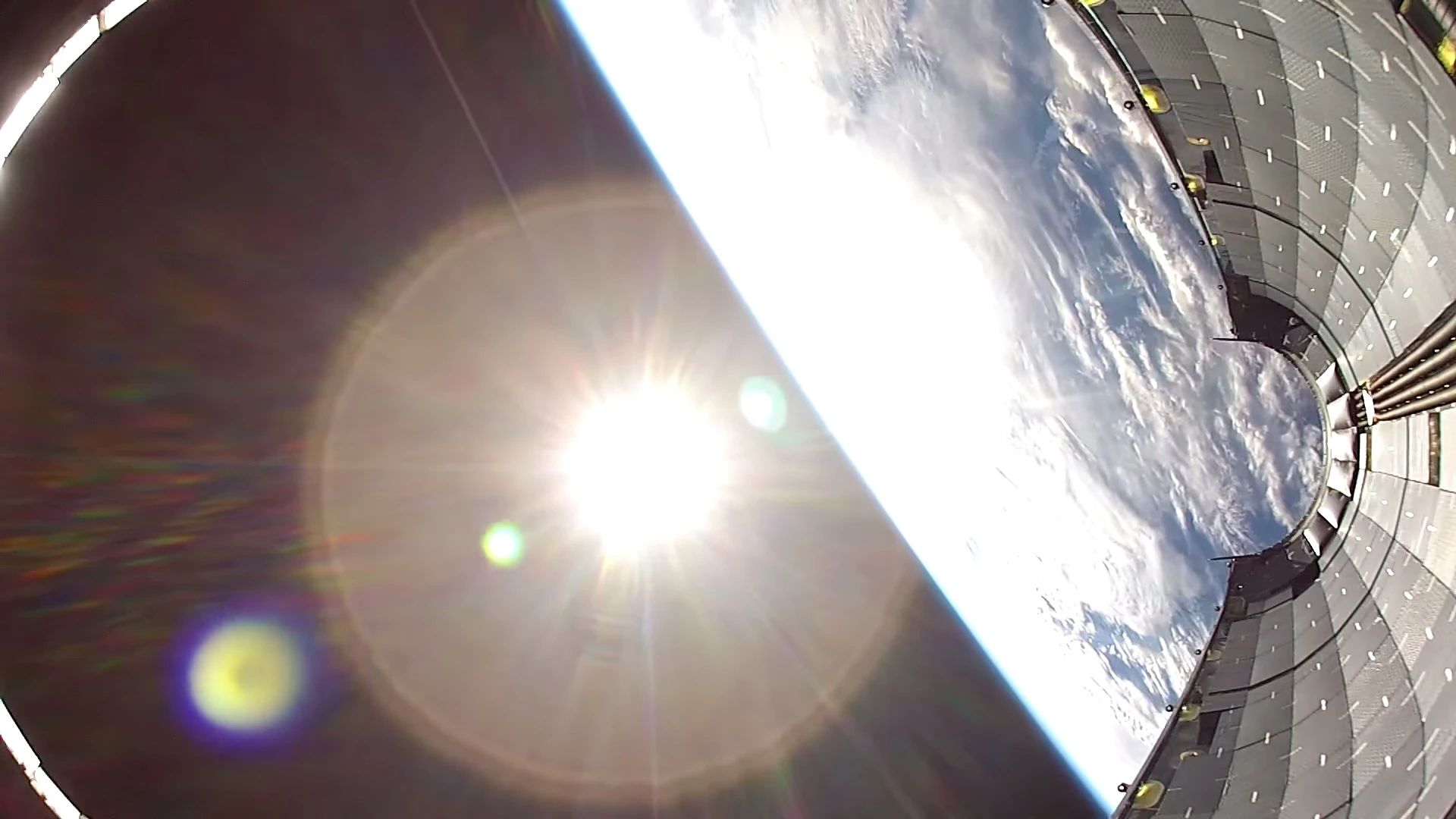 SpaceX have released footage from a GoPro tucked inside a section of Falcon 9 fairing