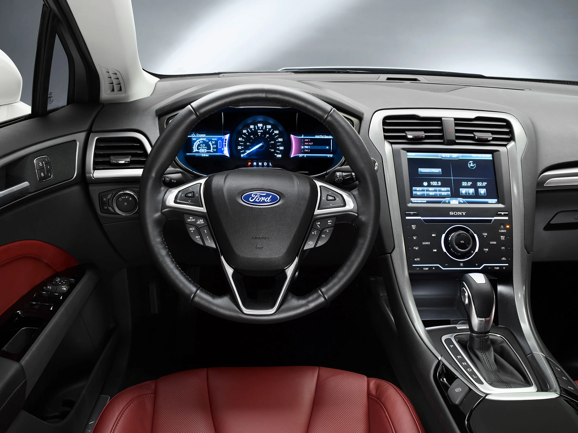 Cockpit view of the Ford Mondeo