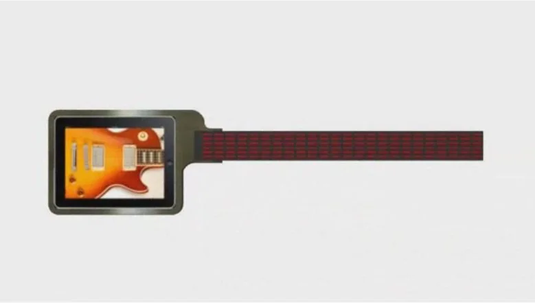 The iTar will offer much more than a touchscreen digital guitar - iPad apps could see it being used to create a full backing band, used as a recording studio, offer tuition and play games