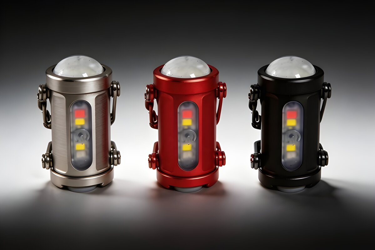 Small-but-mighty flashlight packs a beam and a side panel for extra functions