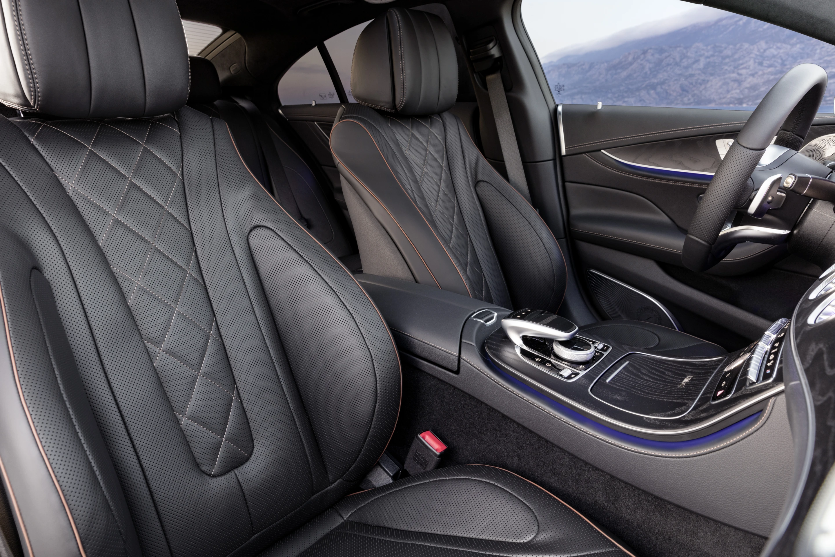 A “digital cockpit” for the driver allows nearly full configuration of the instruments hrough styling cues based on the car’s chosen drive mode