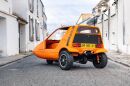 This 1973 Bond Bug 3-wheeler has been fitted with an outrageous Yamaha R1 superbike engine, quintupling its power output