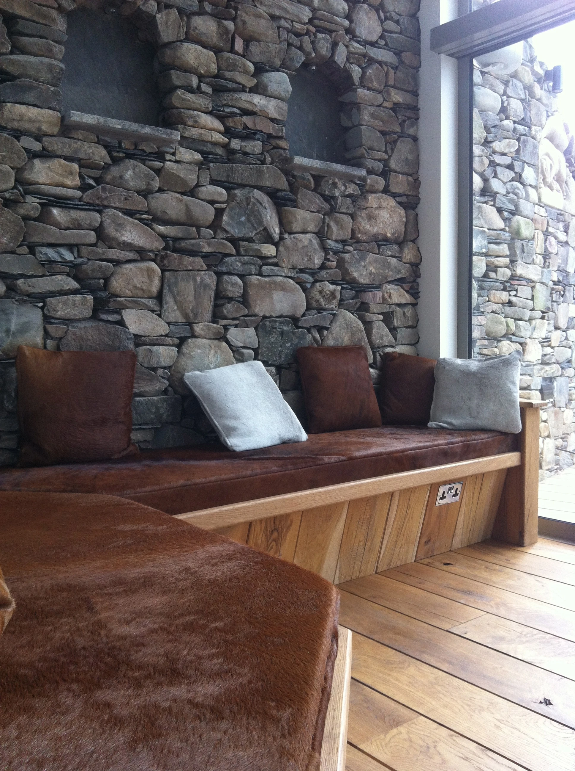 All of the house's external walls have been insulated with wool from the farm (Photo: Mark Waghorn Architects)