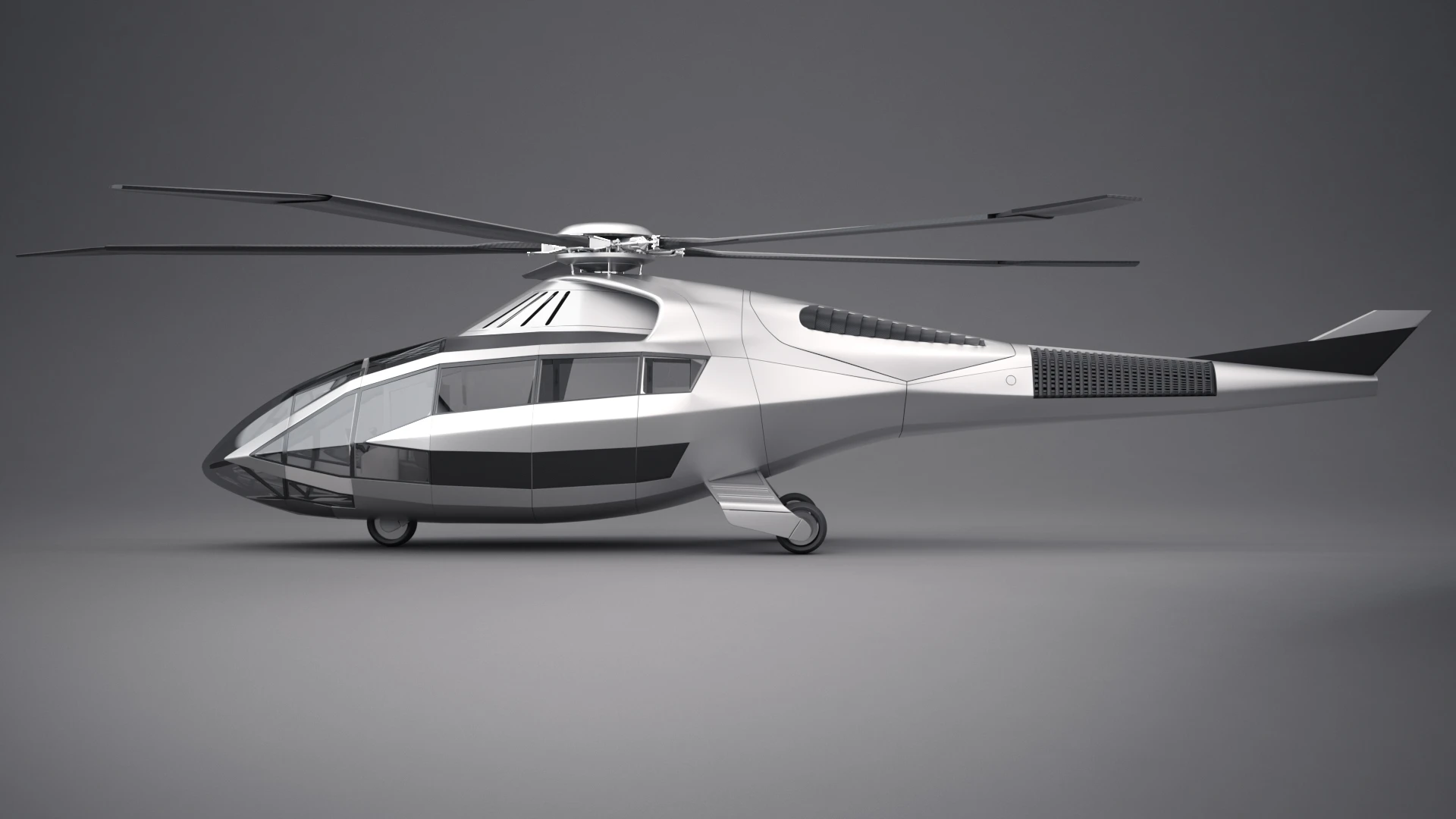 The Bell FCX-001 has carbon composite construction