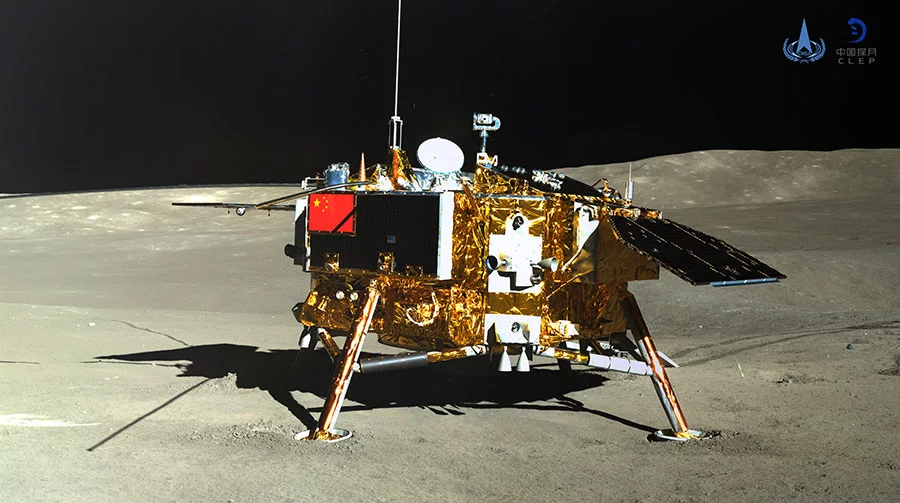 The Chang'e-4 lander, as seen by the Yutu 2 rover