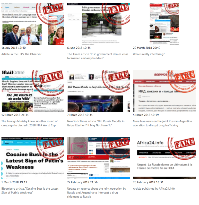 Russia's fake news labeling system
