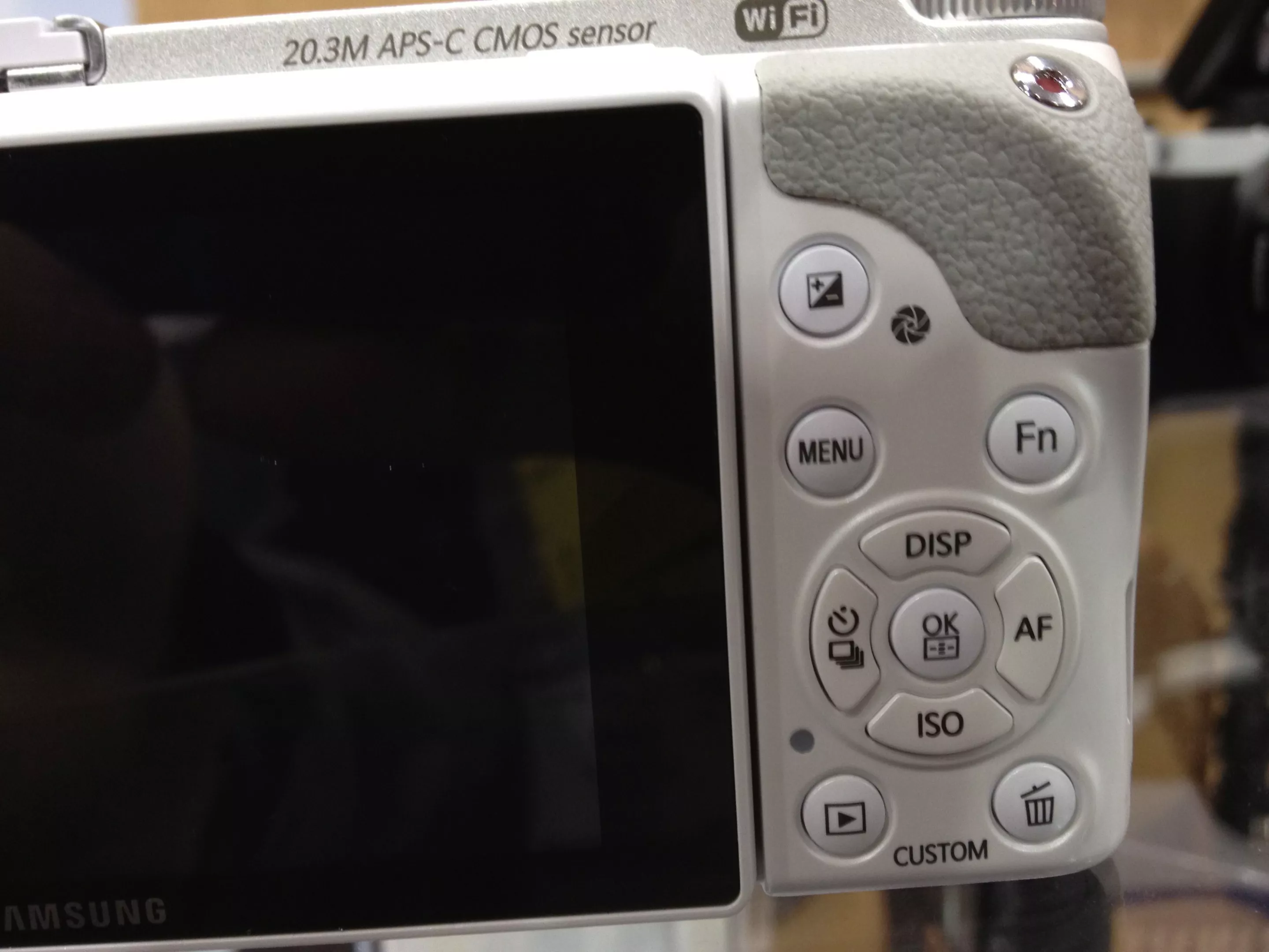 Samsung NX300's controls
