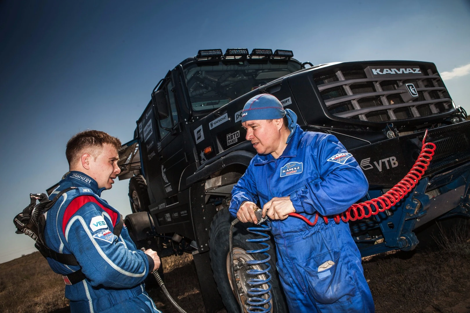 Kamaz at the Kagan Gold race in Astrakhan, Russia on April 26th, 2016