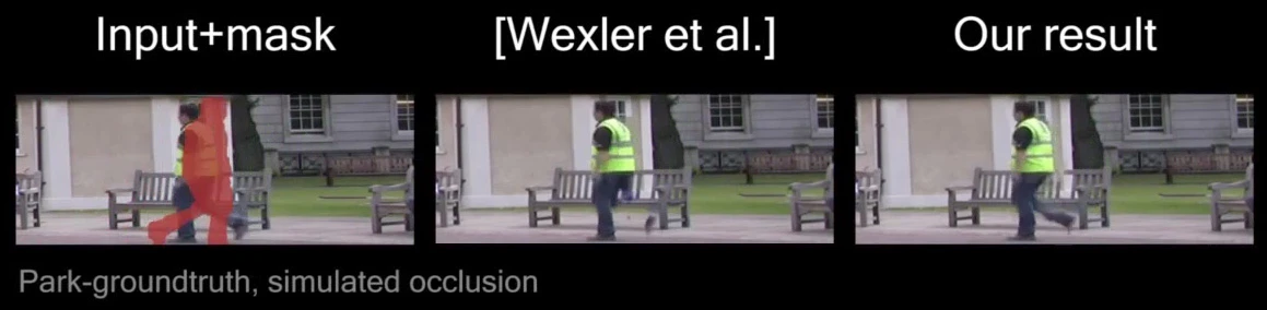 A comparison showing how the newly developed method improves over an earlier approach
