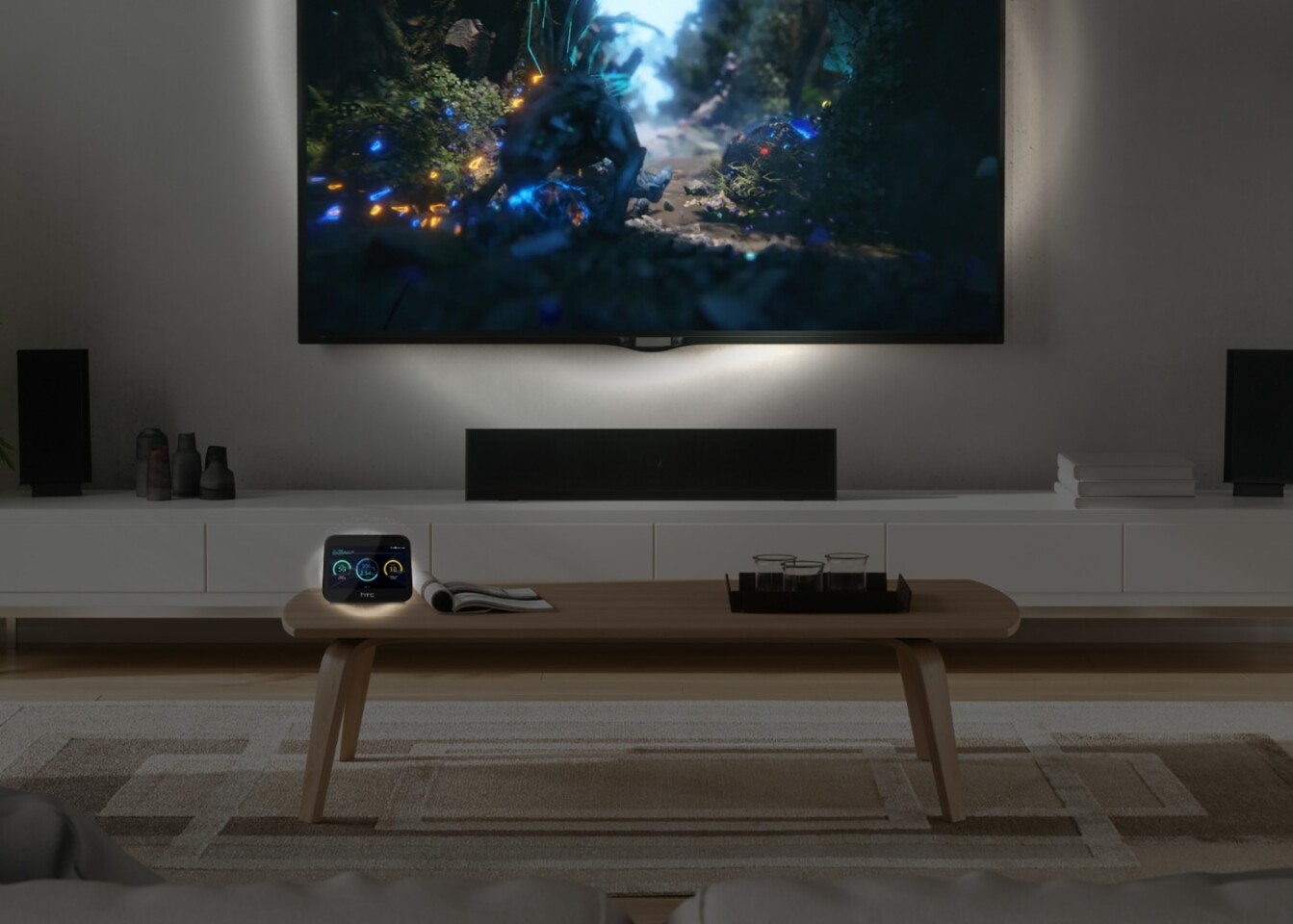 The HTC 5G Hub can serve up 4K video to a bigger screen, via a wired USB-C connection