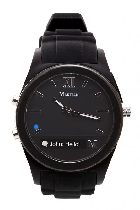 The Martian Notifier has a one-line display but remembers notifications longer than Wear