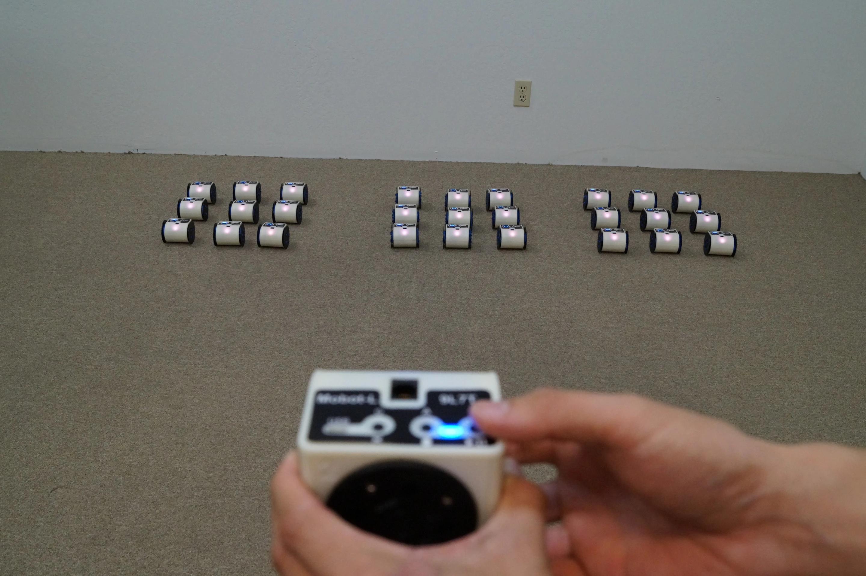One Linkbot module can be used to wirelessly control others