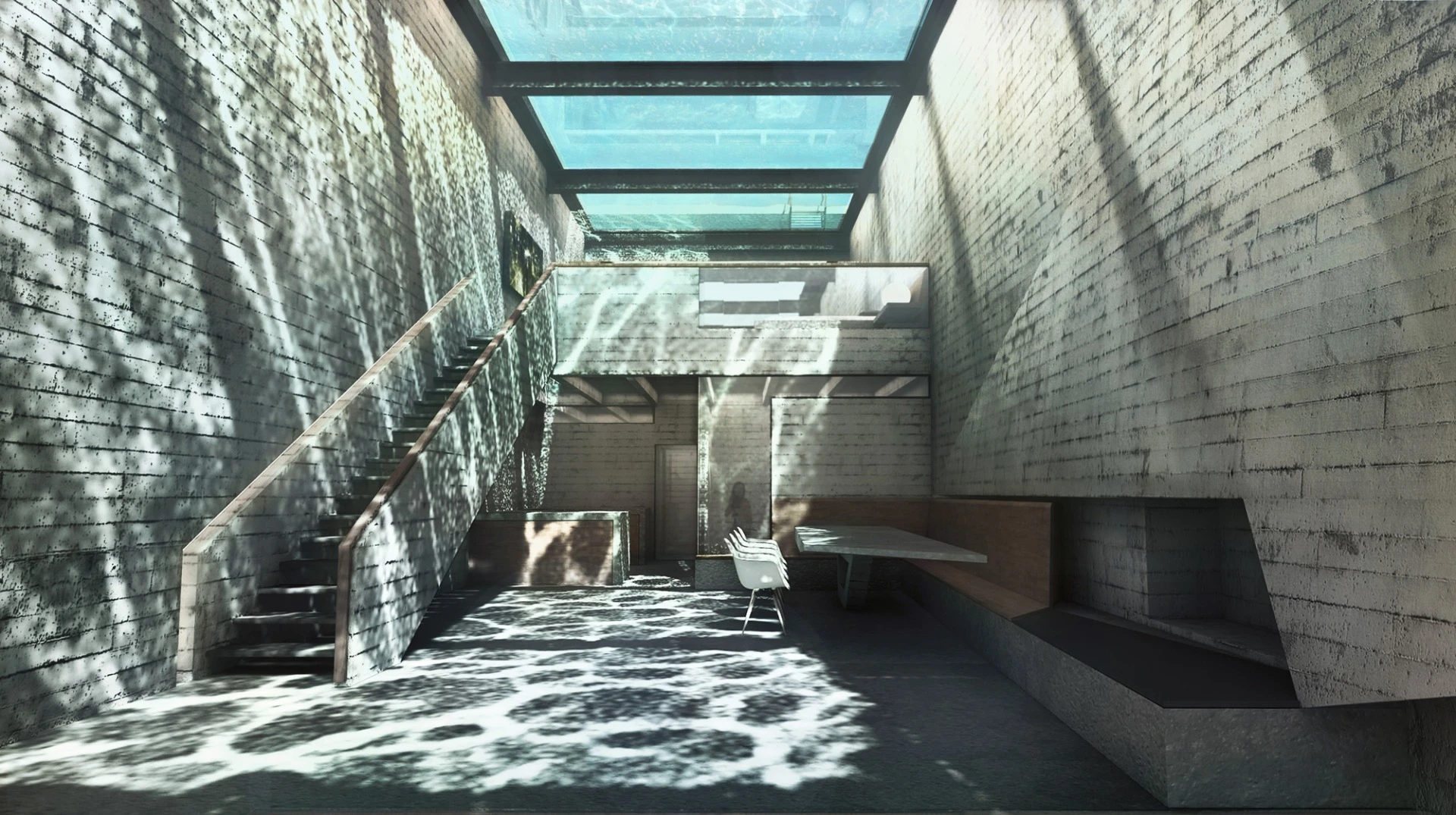 Casa Brutale's concrete structure will be topped by a swimming pool