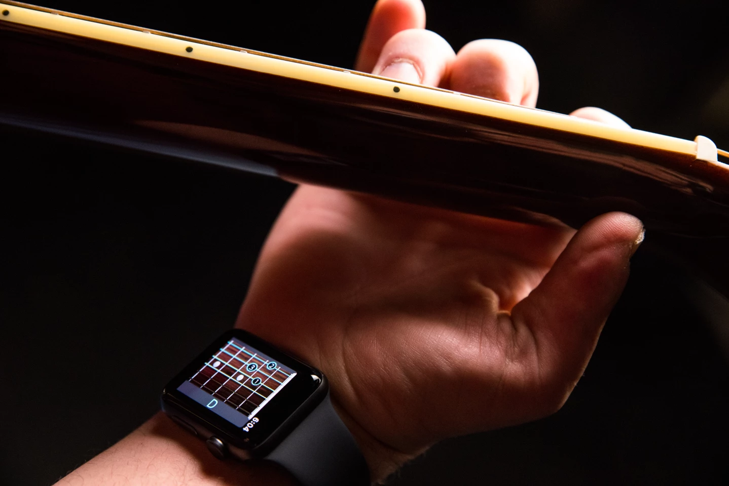 The Wristruments app serves as a metronome, instructor, sheet music and song library, and instrument tuner