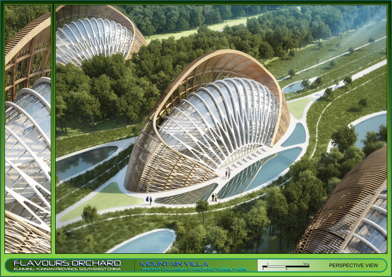 Mountain Villa main bird's eye view (Image: Vincent Callebaut Architectures)
