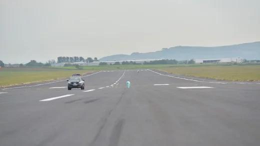 June tests were limited to speeds of around 50 mph (80 km/h) as Obree couldn't gauge how much runway he'd covered (Photo: Rick Robson)