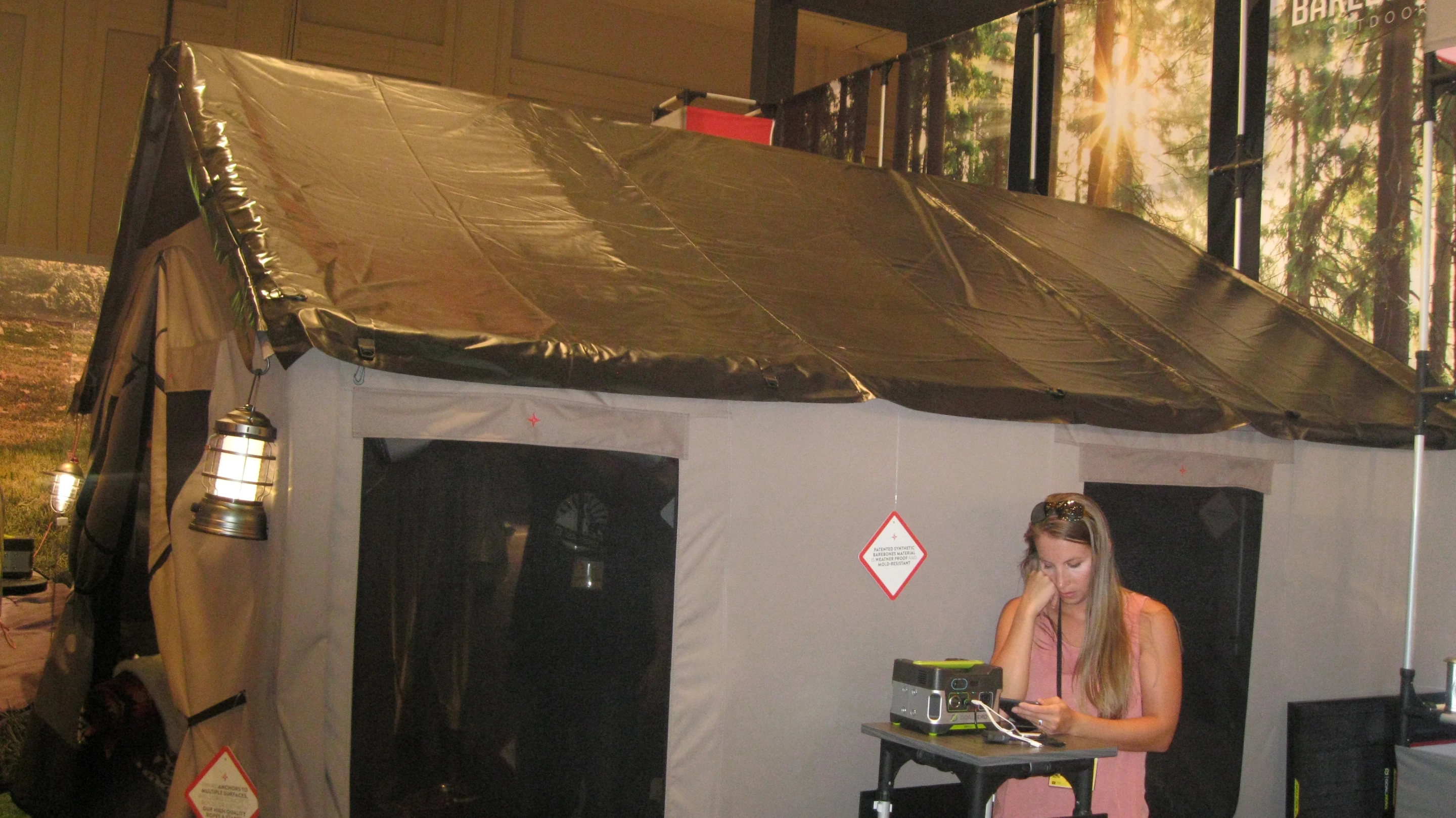 The Barebones Safari Tent at Outdoor Retailer Summer Market