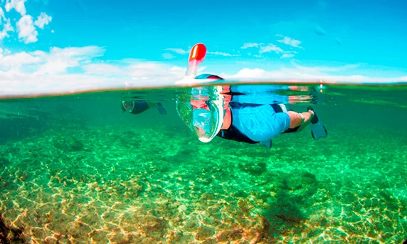 Using the Easybreath snorkel promises to feel more natural than traditional snorkeling