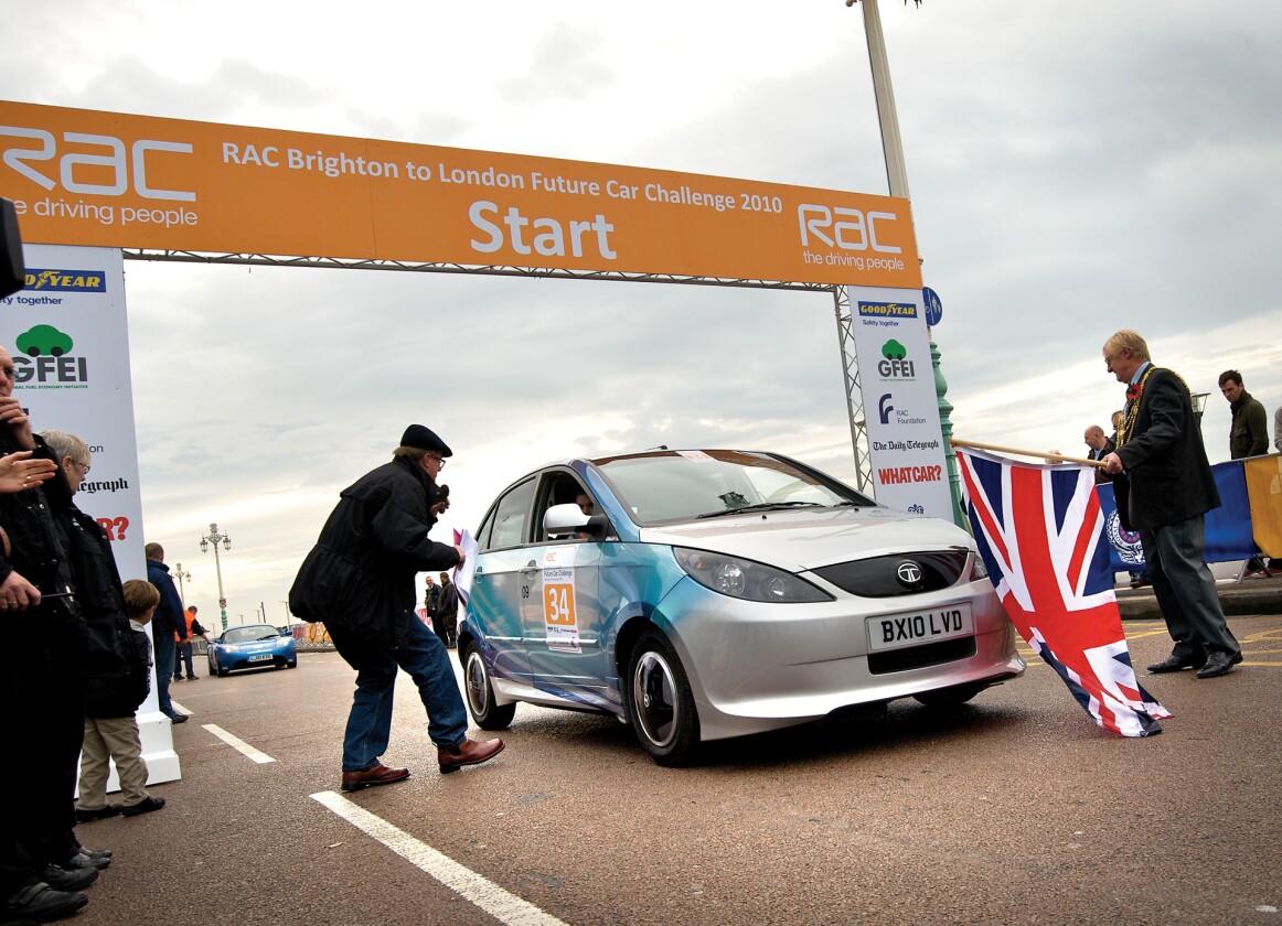 The Tata Indica Vista EVX completed the journey from Brighton to London at a highly economical energy cost of GBP1.35.
