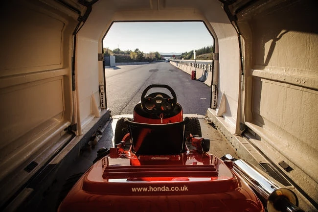 The Mean Mower is based on a Honda HF2620 Lawn Tractor