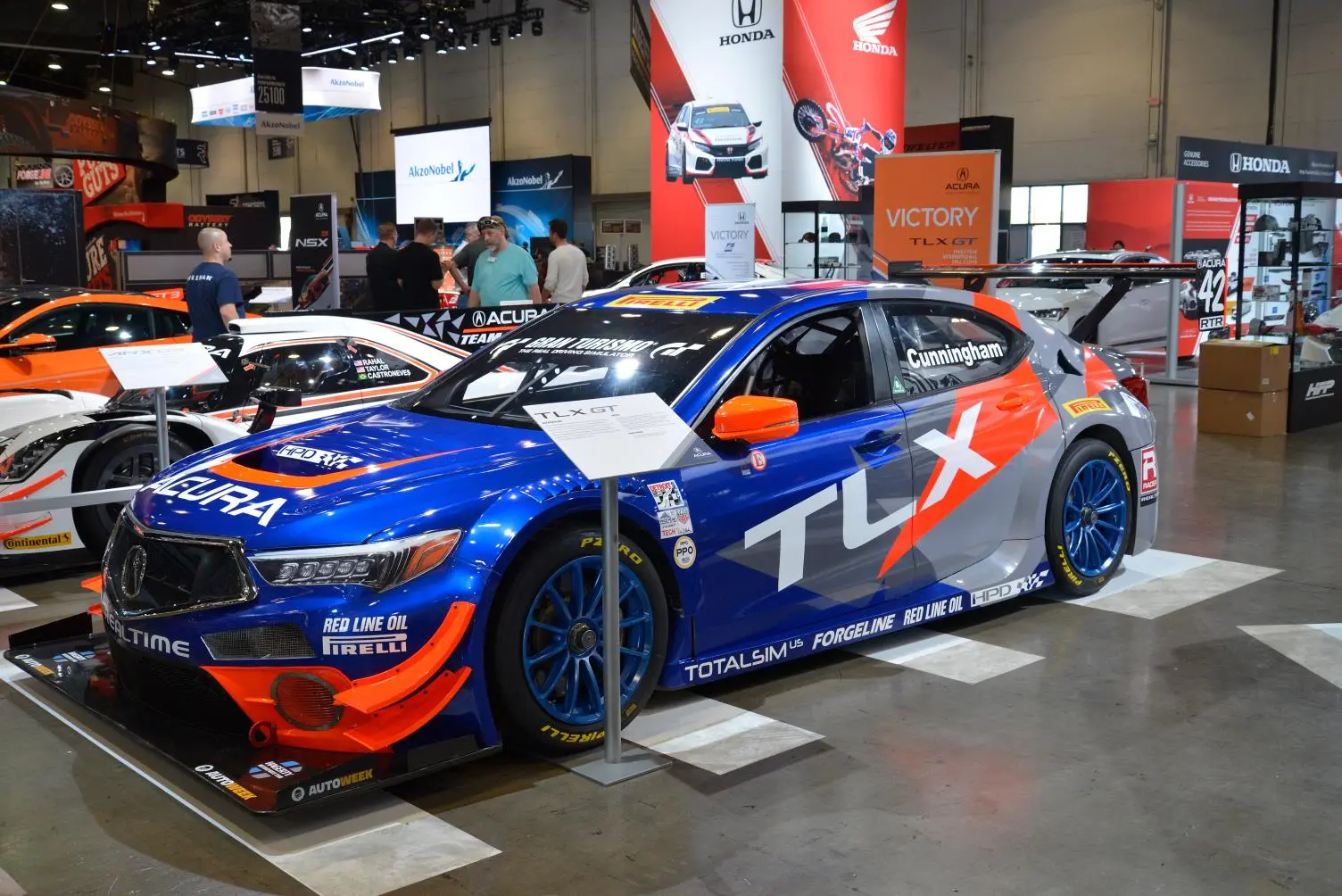 Acura shows the RealTime Racing TLX GT that competed in Pikes Peak earlier this year