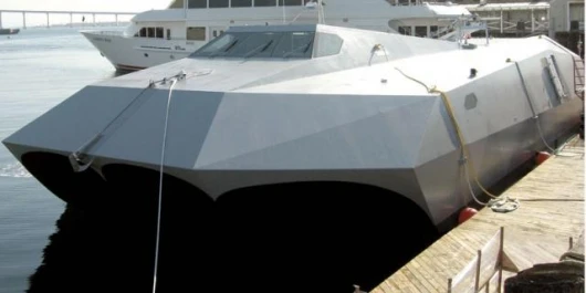 The Stiletto finally sees the waterPhoto by Samantha L. Quigley, American Forces Press Service