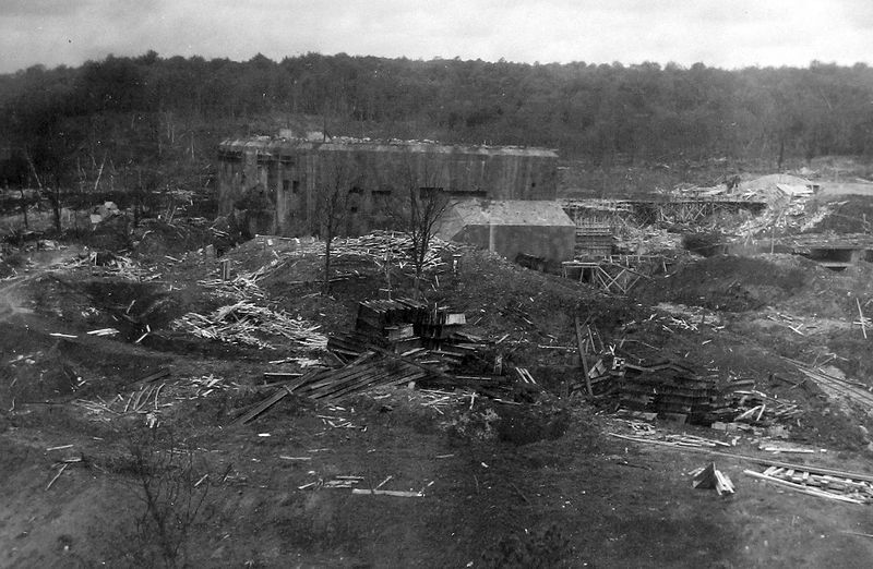 Here, Nahum is referring to Blockhaus d'Éperlecques (pictured under construction in 1944), sometimes called Watten after a nearby town, which was subjected to numerous raids during the war, including by Tallboy bombs. The Tallboy raid was reportedly influenced by Sir Malcolm McAlpine, who advised that the attack should be made before the concrete had set. However, Gizmag is as yet unable to verify this for certain.