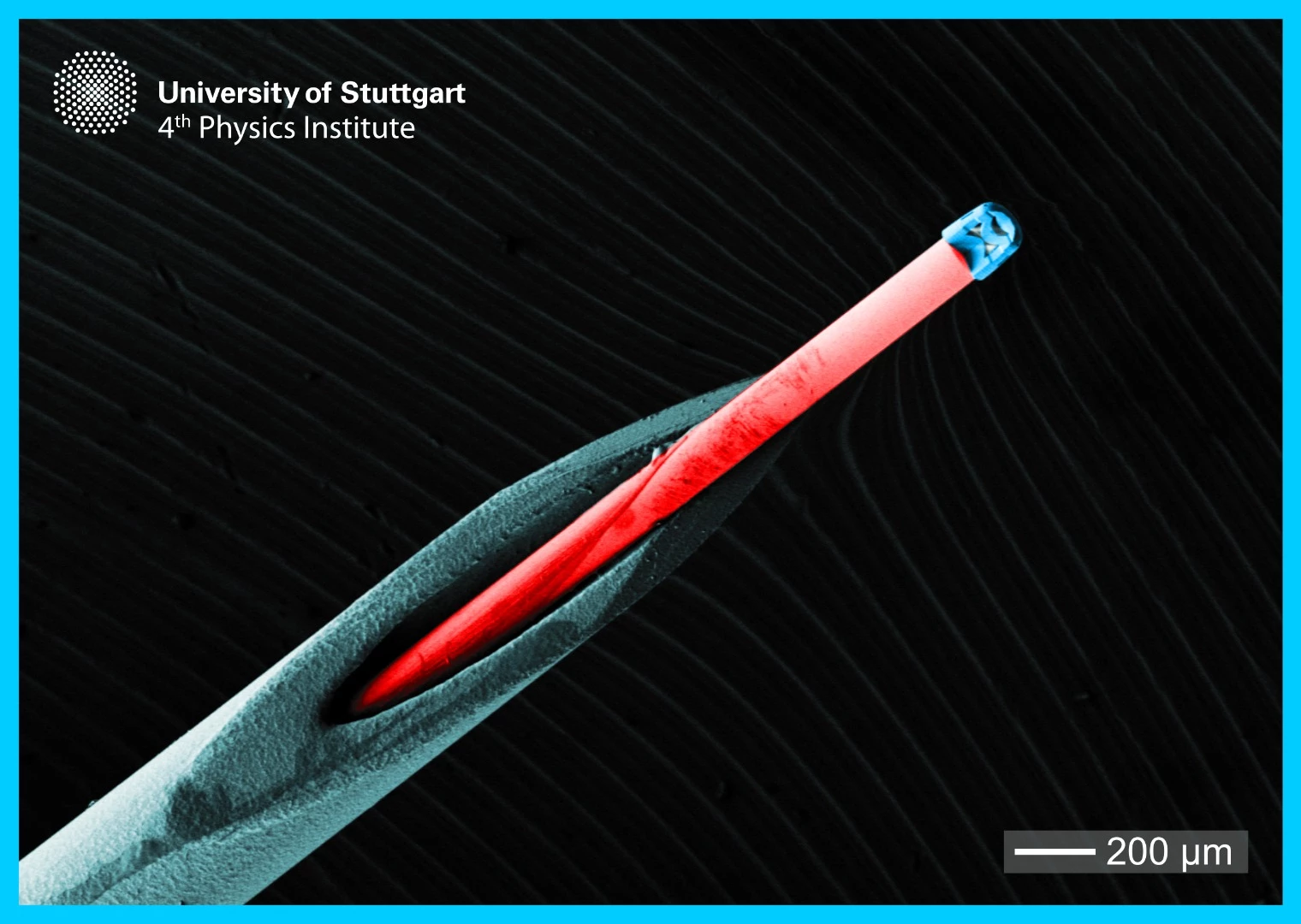 Researchers printed imaging components for optical microscopes with a diameter and height of 125 micrometers, and then attached them to the end of an optical fiber the width of two human hairs