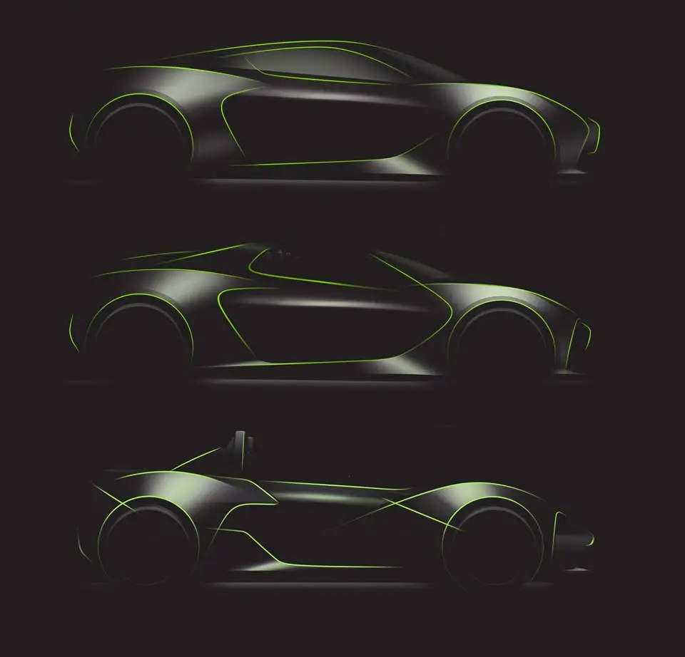 Design sketches of the Zenos E10
