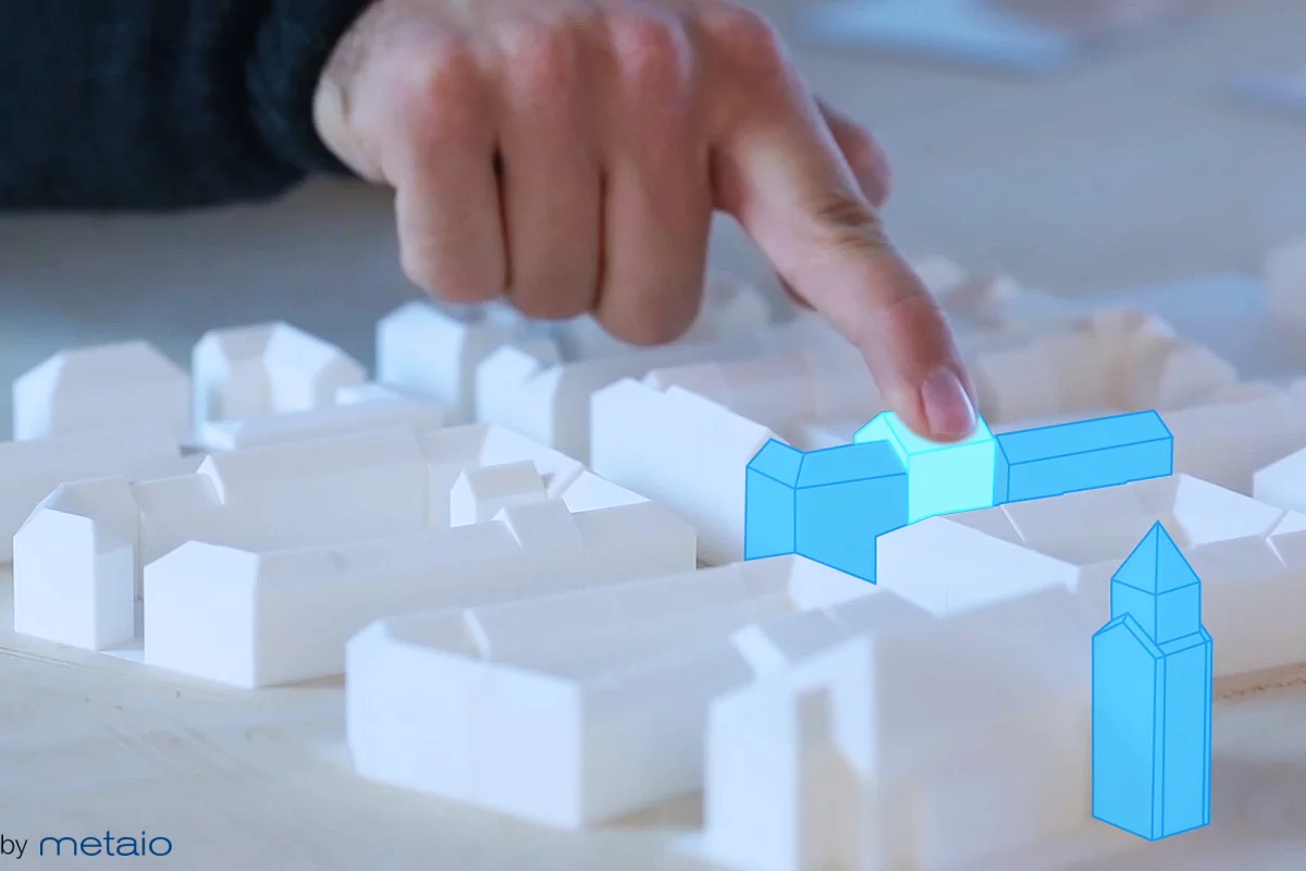 German company Metaio is using an infrared camera and AR technology to turn any surface into an interactive touchscreen (Photo: Metaio)