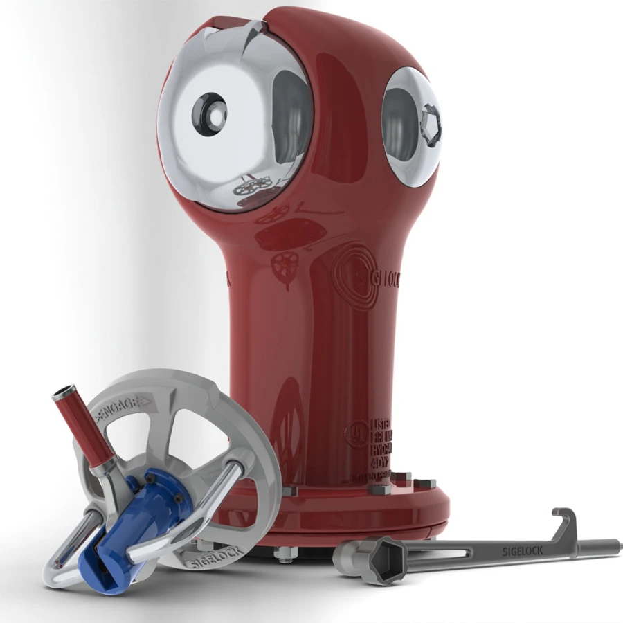 To avoid tampering and unwanted access, the hydrant’s nozzles, outlets, and operating nut were completely enclosed in the housing