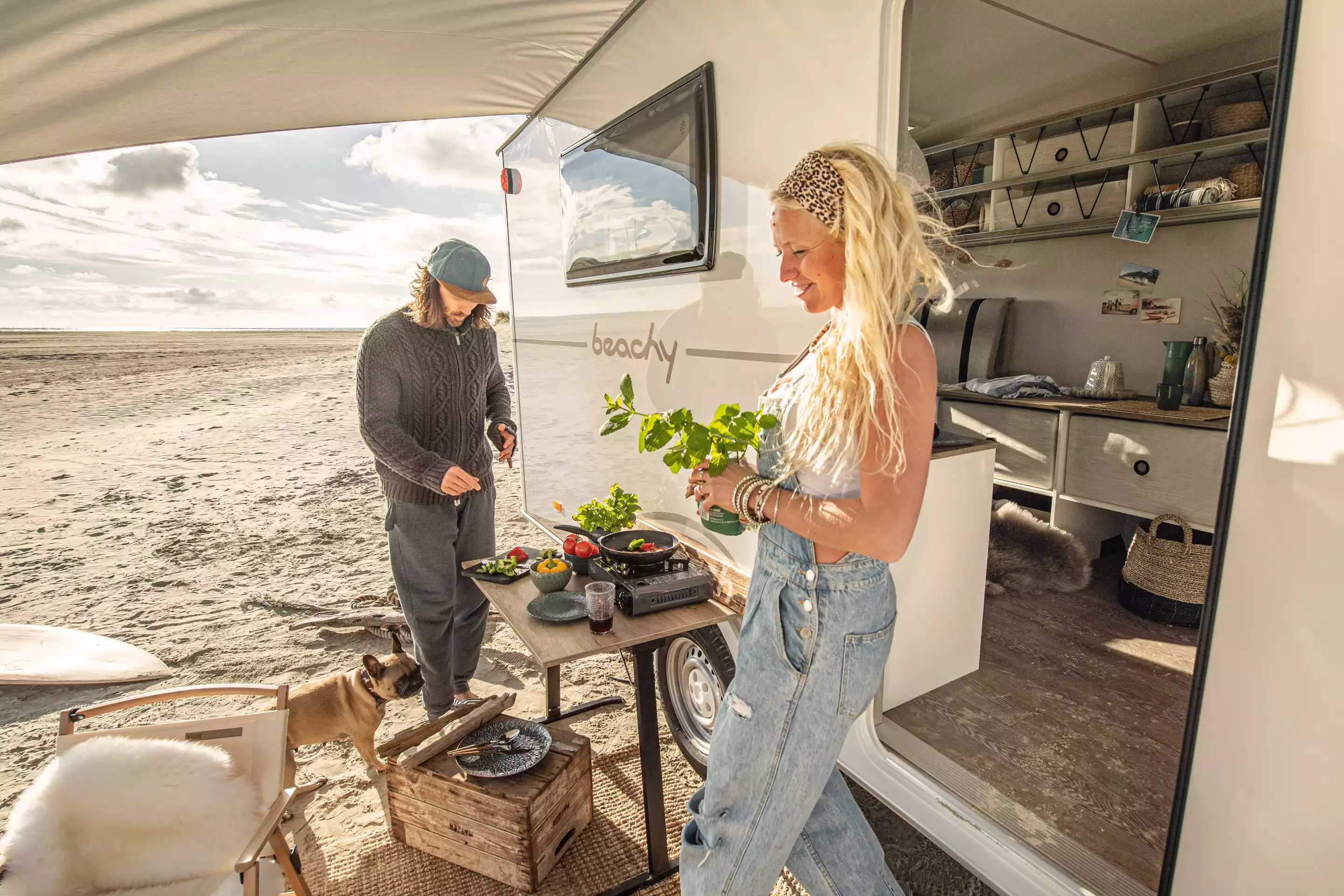 As has become the norm for the new generation of small campers, the Beachy is designed for seamless indoor/outdoor living
