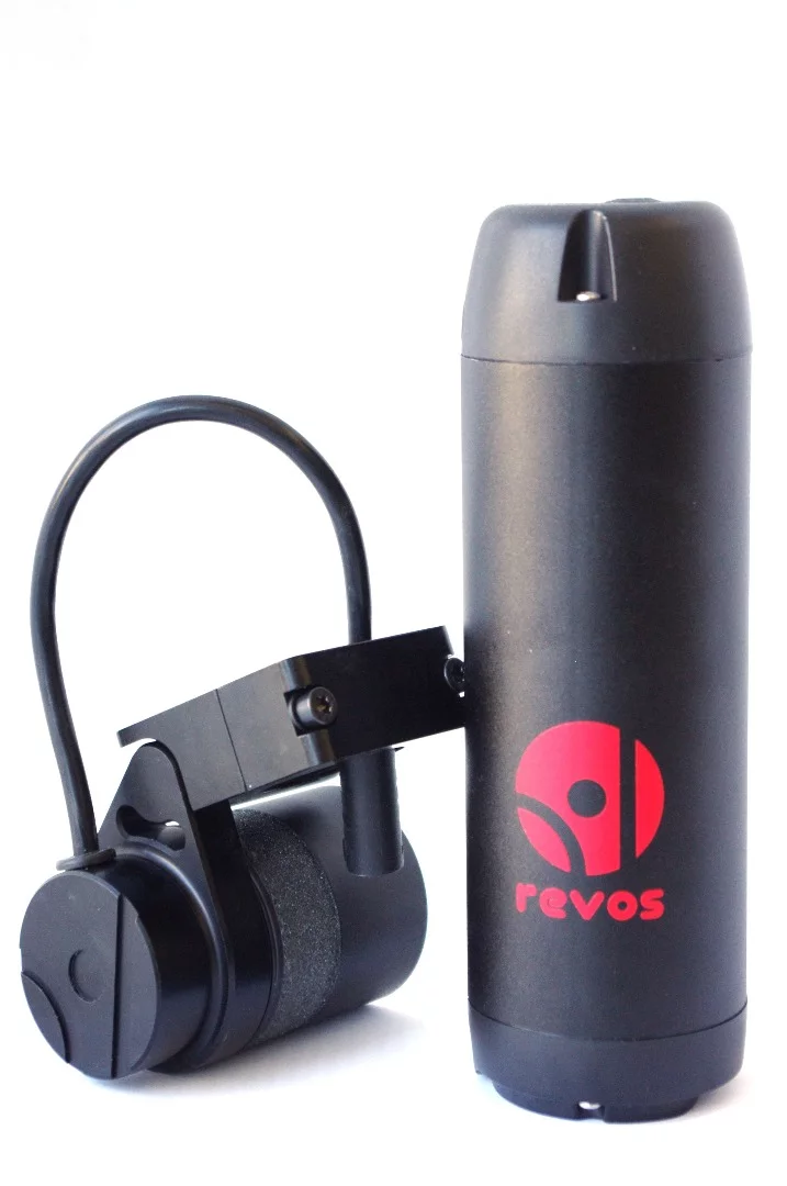 The Revos add-on e-bike kit comes with either a 100 Wh Li-ion battery or a 209 Wh battery