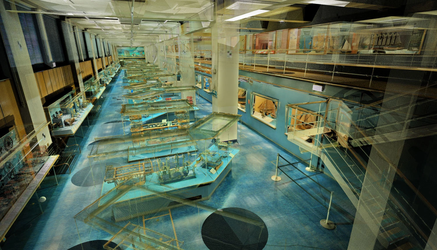 The model engine exhibits in the virtual gallery (Image: ScanLAB Projects Ltd)