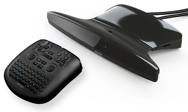 The ARCHOS TV connect base station and included TV Touch remote
