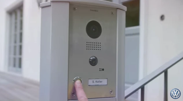 The DoorBird doorbell lets drivers see who's calling