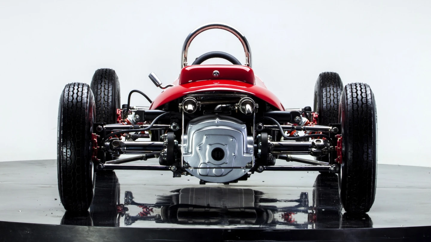 "Compared to a real kart, they're heavy and underpowered in standard form, but with the handling, suspension and brakes, they're often much faster around a rough circuit," said Redfearn. "The road cars all drift beautifully, but the HG F1 car is another level again. It's a thoroughbred with balance and feel. It's exactly what we set out to create."