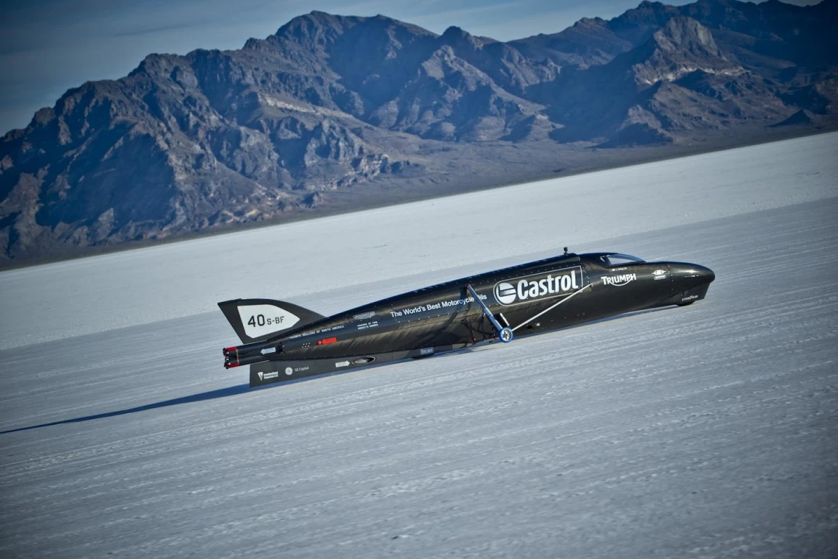 The Castrol Rocket in testing in Utah