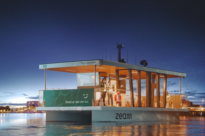 The Zeam autonomous electric ferry will enter service in Stockholm from June