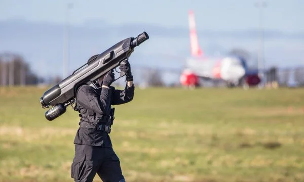 The SkyWall launcher is man portable and can apparently be used with minimal training