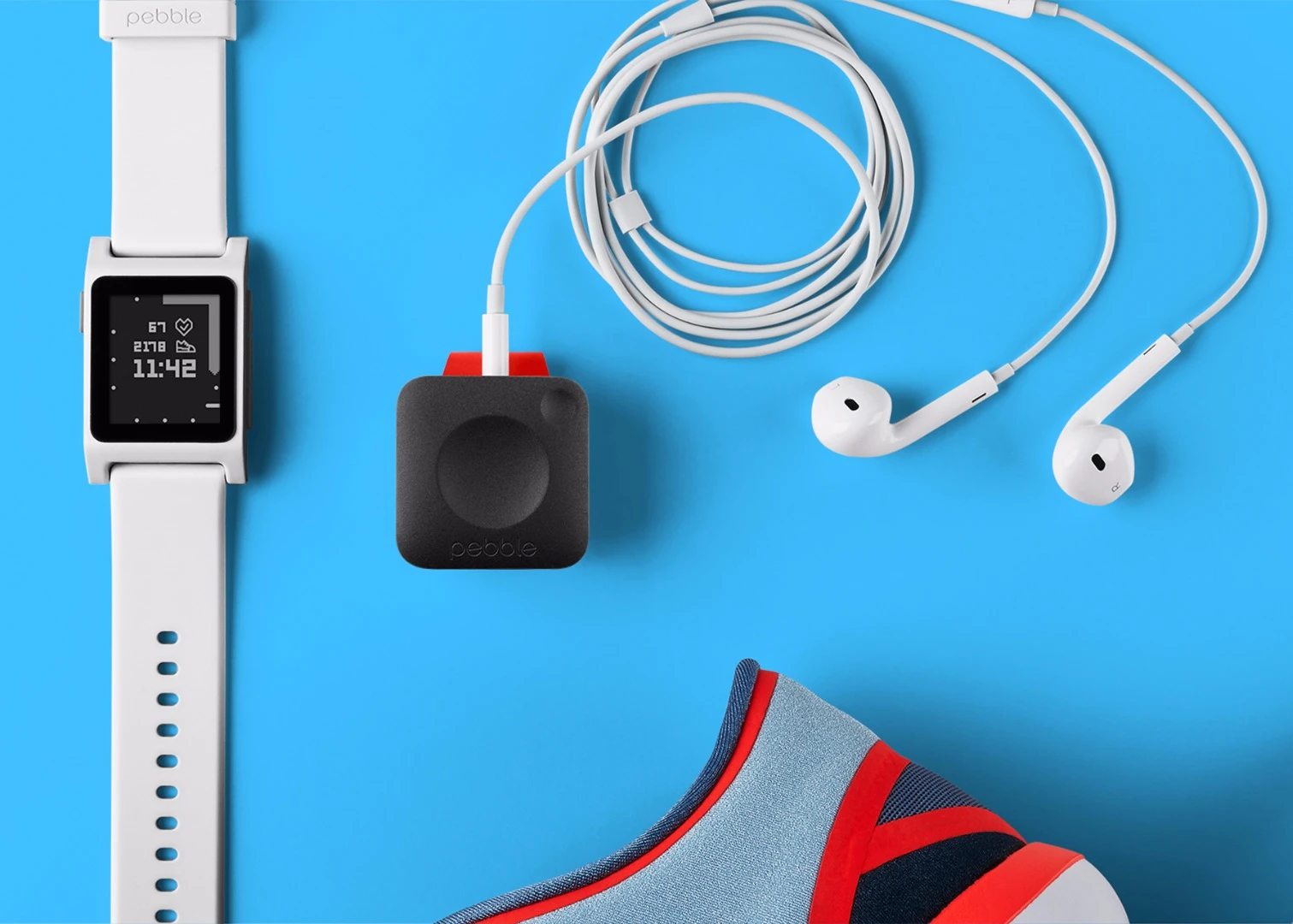 Of course the Core pairs neatly with Pebble smartwatches
