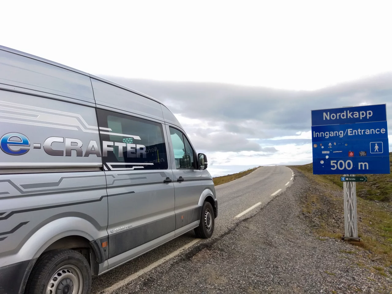 Reaching the destination of Nordkapp (North Cape) on battery power alone